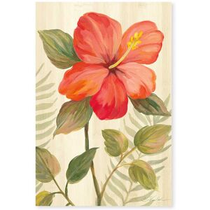 Hexoa Tableau Diamant d'hibiscus imprime sur toile 80x120cm