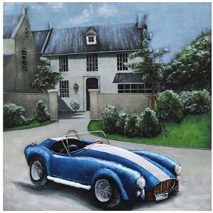 DECO-MURALE.shop Tableau relief en métal voiture sport ac cobra 100x100