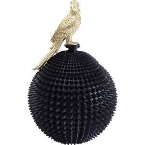 Kare Design Boîte noire perroquet doré en polyrésine D26