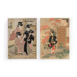 Surdic Set 2 Peintures sur toile 60x40 imprimees art japonais