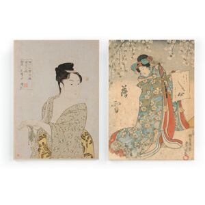 Surdic Set 2 Peintures sur toile 60x40 imprimees japonaises