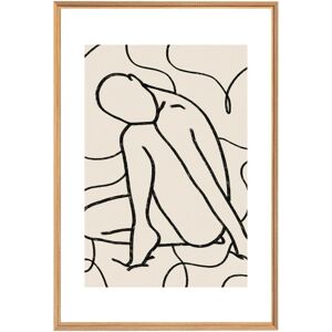 Ceanothe Tableau mural encadre silhouette 65x97 cm