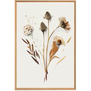 Ceanothe Tableau mural encadre fleurs reels 65x97 cm