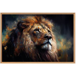 Ceanothe Tableau mural encadré lion 65x97 cm