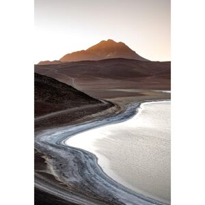 Ceanothe Tableau sur verre synthetique desert Atacama 65x97 cm