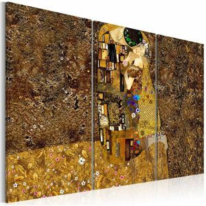 Tableau klimt inspiration baiser 120 x 80 cm