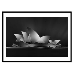 Wall Editions Affiche 50x70 cm et cadre noir - Dark Opera Sydney - Jose Parejo