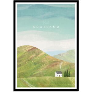 Wall Editions Affiche 50x70 cm et cadre noir - Visit Scotland - Henry Rivers