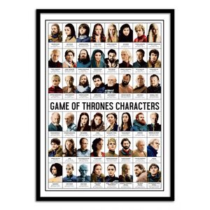 Wall Editions Affiche 50x70 cm et cadre noir - Game of Thrones Characters - Olivier