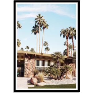 Wall Editions Affiche 50x70 cm et cadre noir - Summer days at palm Springs - Gal De