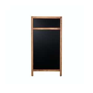 Europel Chevalet tableau noir Europel avec en-tête 660x1280 mm DELUX naturel, 356247