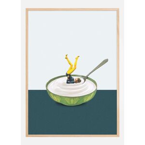 Bildverkstad Yoga in my yogurt Poster (70x100 cm)