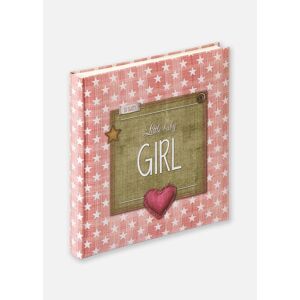 Walther Little Album bebe Girl Rose - 28x30,5 cm (50 pages blanches / 25 feuilles)