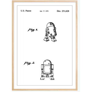 Bildverkstad Dessin de brevet - Star Wars - R2-D2 - Poster (30x40 cm)