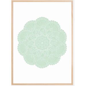 Bildverkstad Abstract Green Mandala Poster (21x29.7 cm (A4))