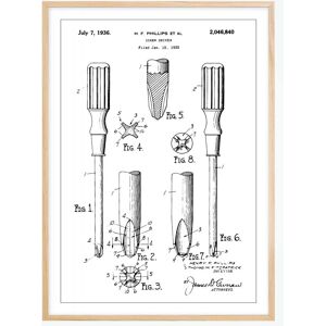 Bildverkstad Dessin de brevet - Tournevis - Poster (50x70 cm)