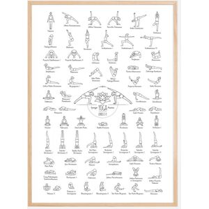 Bildverkstad Yoga Black and White l Poster (30x40 cm)