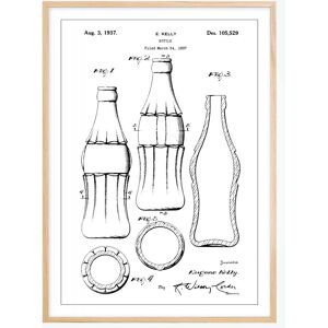 Bildverkstad Dessin de brevet - Bouteille Coca Cola - Poster (21x29,7 cm (A4))