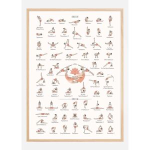 Bildverkstad Yoga in Colour ll Poster (30x40 cm)