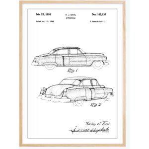 Bildverkstad Dessin de brevet - Cadillac I - Poster (50x70 cm)