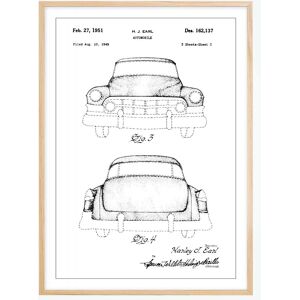 Bildverkstad Dessin de brevet - Cadillac II - Poster (30x40 cm)