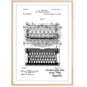 Bildverkstad Dessin de brevet - Machine a ecrire - Poster (50x70 cm)