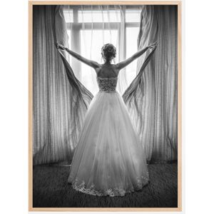 Bildverkstad Elegant bride at big window Poster (50x70 cm)