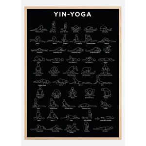 Bildverkstad Yoga - B&W; Poster (50x70 cm)