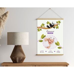 Cadeaux.com Affiche naissance personnalisée - Panda