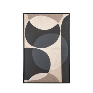 By-Boo Ato - Tableau motifs géométriques noirs - Couleur - Noir, Dimensions - 120x80 cm