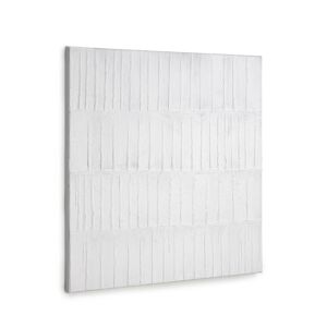 Kave Home Basilisa - Tableau carré contemporain - Couleur - Blanc