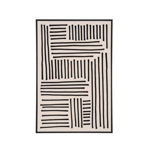 House Nordic Lipari - Tableau contemporain - Couleur - Noir et blanc, Dimensions - 140x100 cm