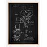 Bildverkstad Patent Print - Cinematic Camera - Black Poster (40x50 cm)