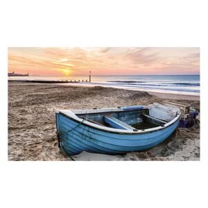 Inspire Stampa su tela Boat On The Beach 115x75 cm