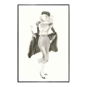 Leroy Merlin Stampa incorniciata Couture Noir-Silk 60.7 x 90.7 cm
