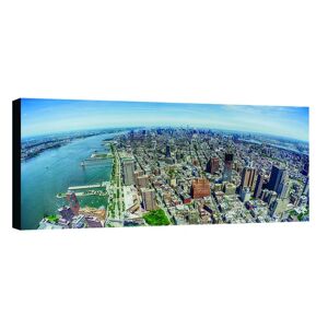 Inspire Stampa su tela Panoramica New York di giorno 120x60 cm