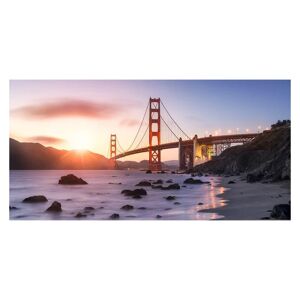 Inspire Stampa su tela Golden gate bridge 190x90 cm