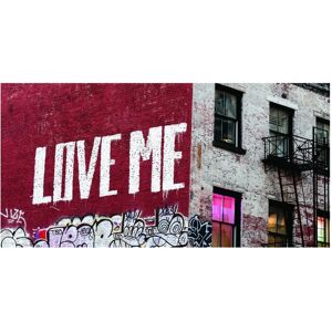 Inspire Stampa su tela New York murales love me 190x90 cm