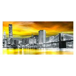 Inspire Stampa su tela New York cielo giallo 190x90 cm
