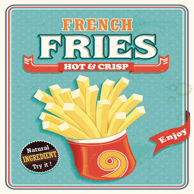 Inspire Quadro su tela French fries 50x50 cm
