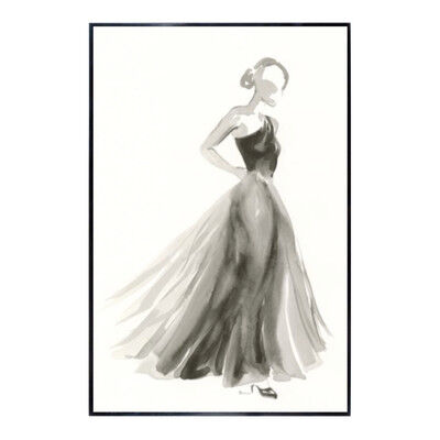 Stampa incorniciata Couture Noir-Organza 50.7x75.7 cm