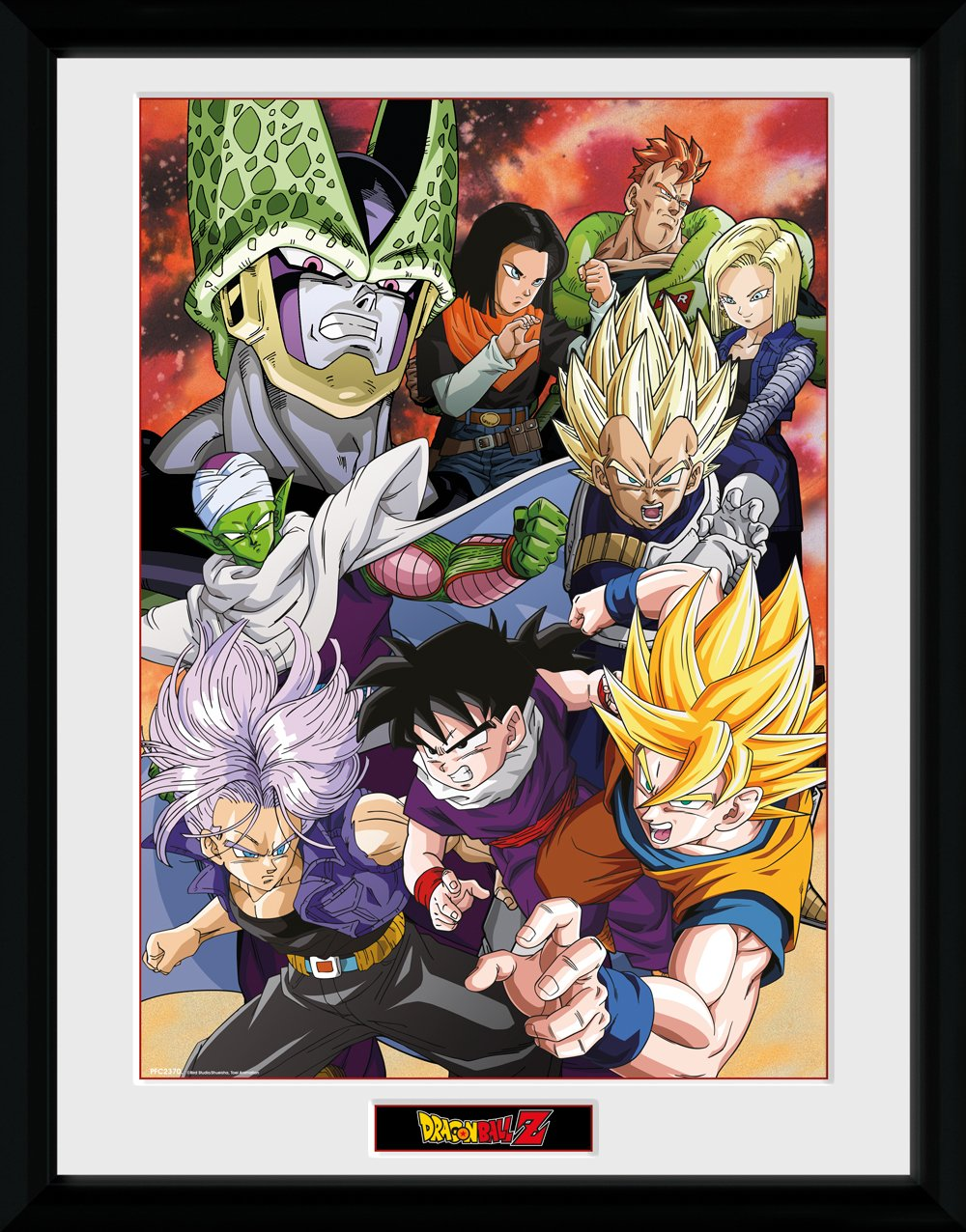 Stampa In Cornice 30x40 cm. Dragon Ball Z. Cell Saga