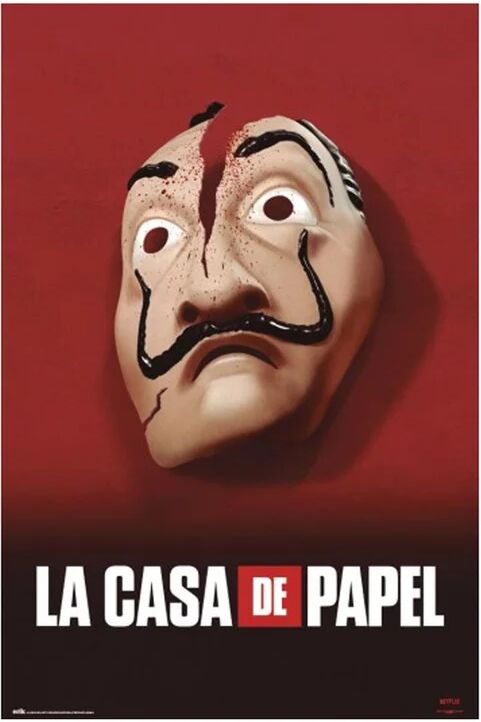 leroy merlin poster la casa de papel maschera 61x91.5 cm