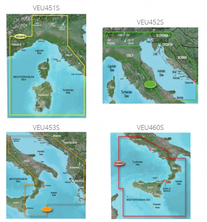 Garmin Cartografia BlueChart G3 HD Vision con supporto SD/Micro SD Mare Adriatico Nord VEU452S