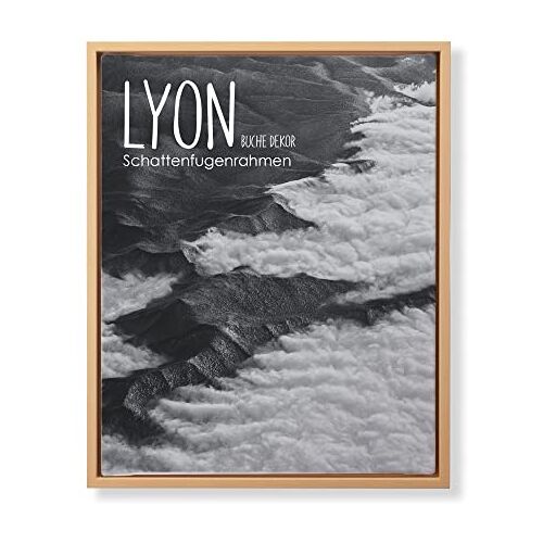 BIRAPA Lyon spieraam voor canvas, 50 x 50 cm, beuken, lijst voor canvas, lege lijst voor canvas, schaduwvoeglijst voor spieraam, canvaslijst