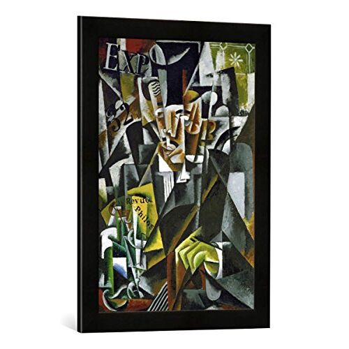 kunst für alle Ingelijste foto van Ljubow Sergejewna Popowa "De filosof", kunstdruk in hoogwaardige handgemaakte fotolijst, 40x60 cm, mat zwart