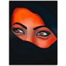 Artland Artprint Tuareg - het zand op je huid als artprint op linnen, muursticker in verschillende maten zwart