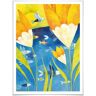 Wall-Art Poster Sprookjes-artprint de schapenweide 60x50 cm - Sprookjes-artprint gele tulpen (1 stuk) multicolor 24 cm x 30 cm x 0,1 cm