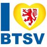 Wall-Art Wandfolie Eintracht Brunswijk I love BTSV (1 stuk) multicolor 120 cm x 109 cm x 0,1 cm