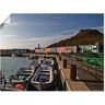 Artland Poster Haven Helgoland als artprint op linnen, muursticker of poster in verschillende maten blauw